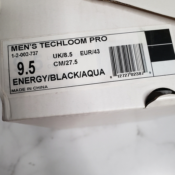 APL Mens Techloom Pro Sneakers Size 9.5 Neon Yellow Energy Black Aqua - Picture 5 of 6